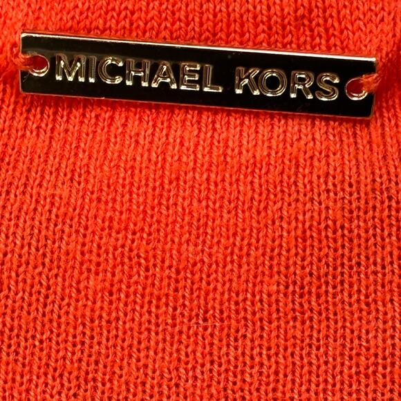 Michael Kors sweater has been embellished in Gold Studs Orange Size M - Picture 5 of 6